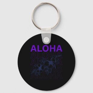 Porte-clés Aloha Hawaii Vacances Surf Plage Tropical Hibiscus