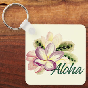 Porte-clés Aloha Joli Plumeria île Floral