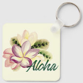 Porte-clés Aloha Joli Plumeria île Floral (Dos)