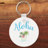 Porte-clés Aloha Plages Hawaii Style été (Recto)