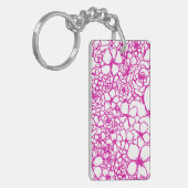 Porte-clés Aloha porte - clé avec de mini fleurs roses de (Devant gauche)