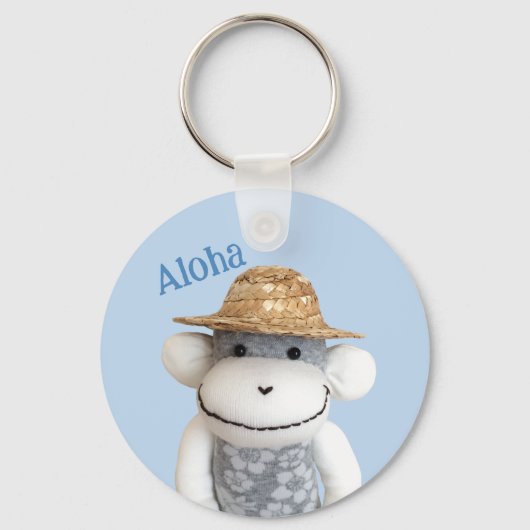 Porte-clés Aloha Sock Monkey(Garçon) (Recto)