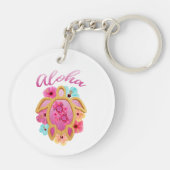 Porte-clés Aloha Tropical Honu Sea Turtle (Dos)