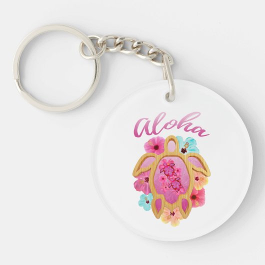 Porte-clés Aloha Tropical Honu Sea Turtle (Devant)