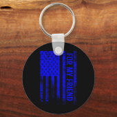 Porte-clés Alopecia Areata Sensibilisation À Mon Ami (Recto)