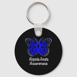 Porte-clés Alopecia Areata Sensibilisation Guerrier Support B