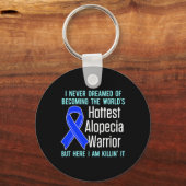 Porte-clés Alopecia Aware Hair Loss Warrior Hottest Survi (Recto)