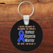 Porte-clés Alopecia Aware Hair Loss Warrior Hottest Survi (Recto)