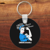 Porte-clés Alopecia Guerrier Indestructible Alopécie Sensibil (Recto)