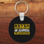 Porte-clés Alopecia Guerrier soutien perte de cheveux sensibi (Recto)