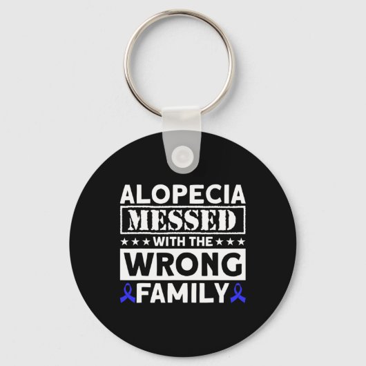 Porte-clés Alopecia Messed Avec La Mauvaise Famille Alopecia (Recto)