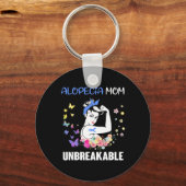 Porte-clés Alopecia Mom UNBREAKABLE Support Alopecia Awards (Verso)