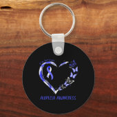 Porte-clés Alopecia Sensibilisation Je suis Survivor Heart Ri (Verso)