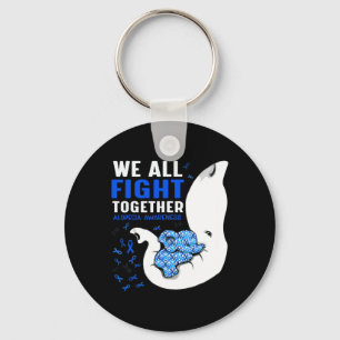 Porte-clés Alopecia Sensibilisation Nous combattons tous ense
