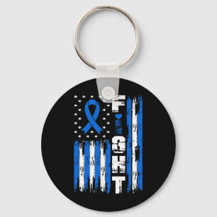 Porte-clés Alopecia Sensibilisation Patriotique États-Unis Dr