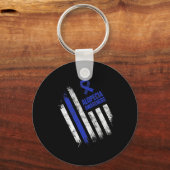 Porte-clés Alopecia Sensibilisation Perte de cheveux Guerrier (Verso)