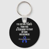 Porte-clés Alopecia Sensibilisation Perte de cheveux Guerrier (Recto)