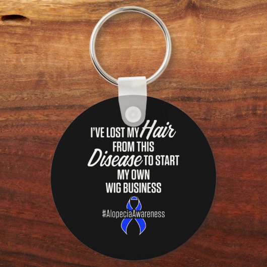 Porte-clés Alopecia Sensibilisation Perte de cheveux Guerrier (Recto)