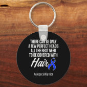Porte-clés Alopecia Sensibilisation Perte de cheveux Guerrier (Recto)