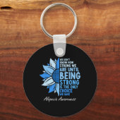 Porte-clés Alopecia Sensibilisation Tournesol Je Porte Du Rub (Recto)