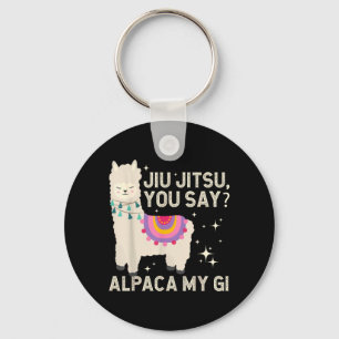 Porte-clés Alpaga drôle de Jiujitsu arts martiaux brésiliens