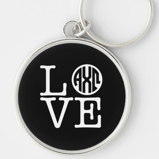 Porte-clés Alpha Chi Omega | Amour (Devant)