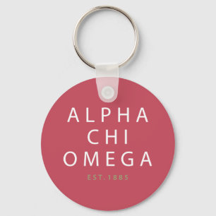 Porte-clés Alpha Chi Omega Établi en 1885