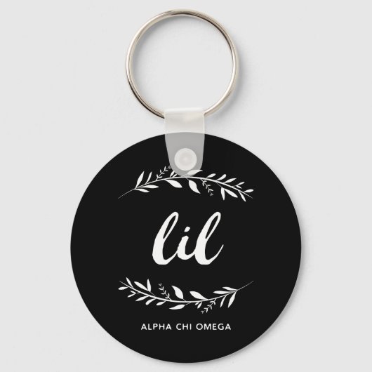 Porte-clés Alpha Chi Omega | Petit Couronne (Recto)