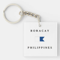 Alpha drapeau de piqué de Boracay Philippines