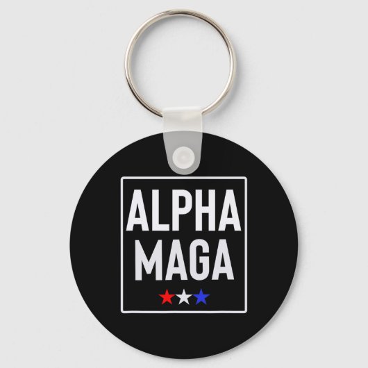 Porte-clés Alpha Mega Trump Conception des élections 2024 (Recto)