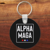 Porte-clés Alpha Mega Trump Conception des élections 2024 (Recto)