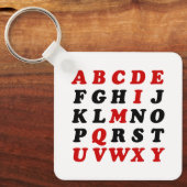 Porte-clés Alphabet anglais (Recto)