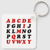 Porte-clés Alphabet anglais (Dos)
