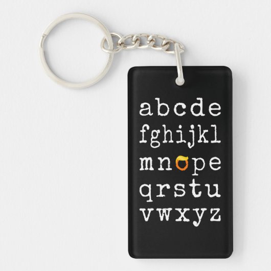 Porte-clés Alphabet anti-Trump - Nope V (Devant)