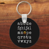 Porte-clés Alphabet anti-Trump - Nope V (Recto)