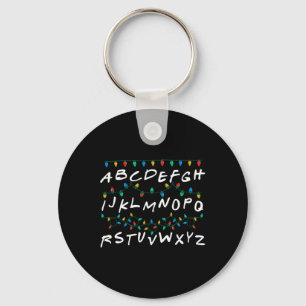 Porte-clés Alphabet Feux de Noël Famille Correspondant Pyjama