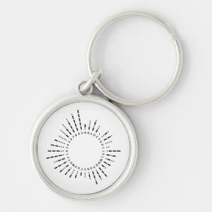 Porte-clés Alphabet Morse en Cercle