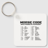 Porte-clés Alphabet phonétique de l'OTAN en code Morse (Recto)