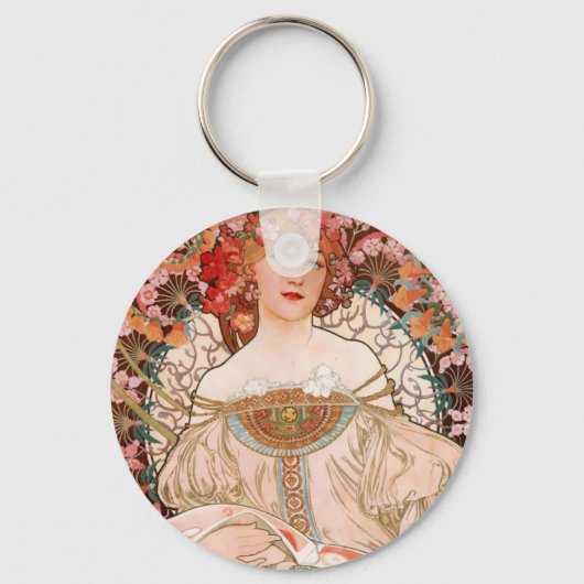 Porte-clés Alphonse Mucha F. Champenois (Recto)