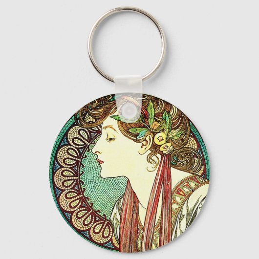 Porte-clés Alphonse Mucha Laurel Porte - clé (Recto)