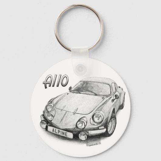 Porte-clés Alpine A110 (Recto)