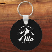 Porte-clés Alta Utah Station de ski Ski Snowboard (Recto)
