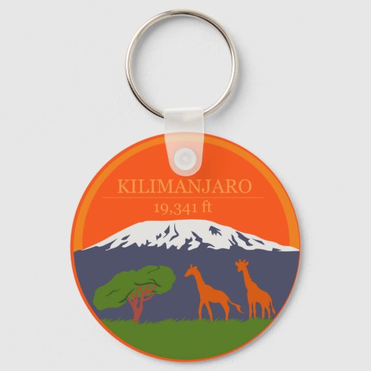 Porte-clés Altitude du Kilimandjaro (Recto)