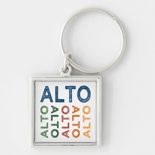 Porte-clés Alto coloré (Devant)