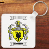 Porte-clés Aluminium Bouclier de Famille Nom de Fa (Verso)