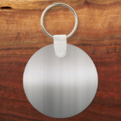 Porte-clés Aluminium brossé classique (Recto)