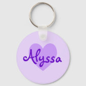 Porte-clés Alyssa en violet (Recto)