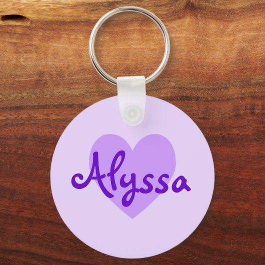 Porte-clés Alyssa en violet (Recto)