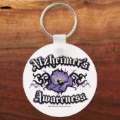 Porte-clés Alzheimers Tribal Violet (Recto)