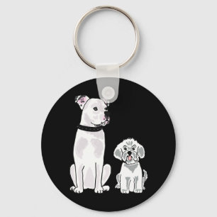 Porte-clés AM - Bishon Frise et Porte - clé américain Bulldog